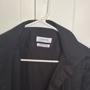 Calvin Klein Charcoal Button-Up Shirt